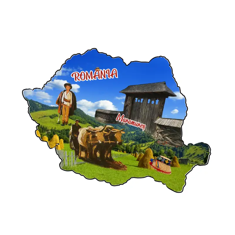 Maramures, romania, magnet harta, model mgs 203